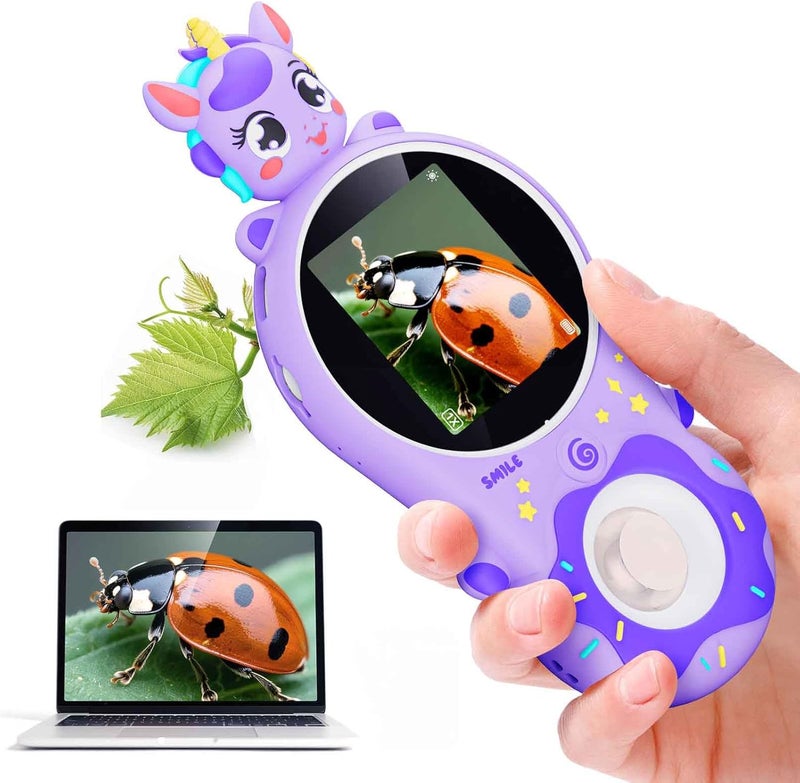 Ashfly Microscope for Kids with 8 Lights,Handheld Microscope for Stem Toys, Edu Gift Age 4-6 8-12 Children - Image 2